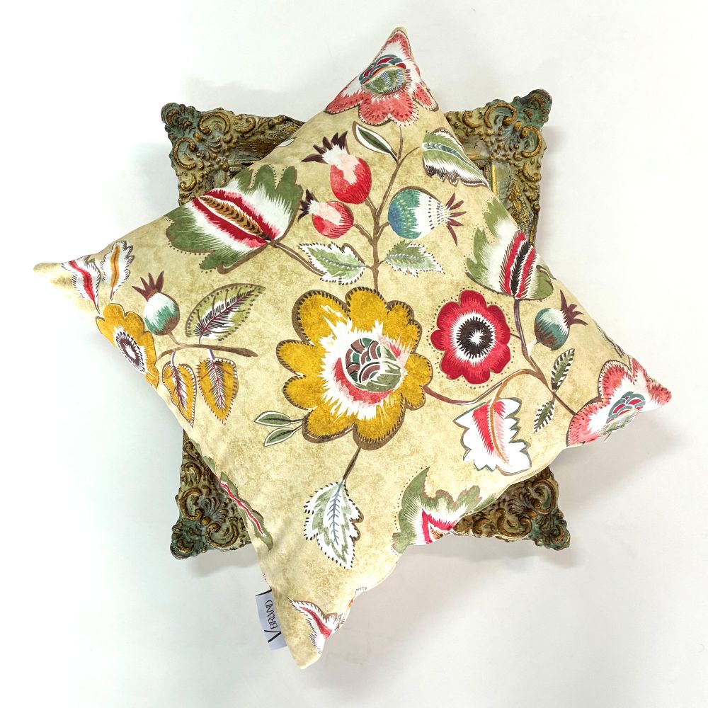 βελούδινο μαξιλάρι - floral