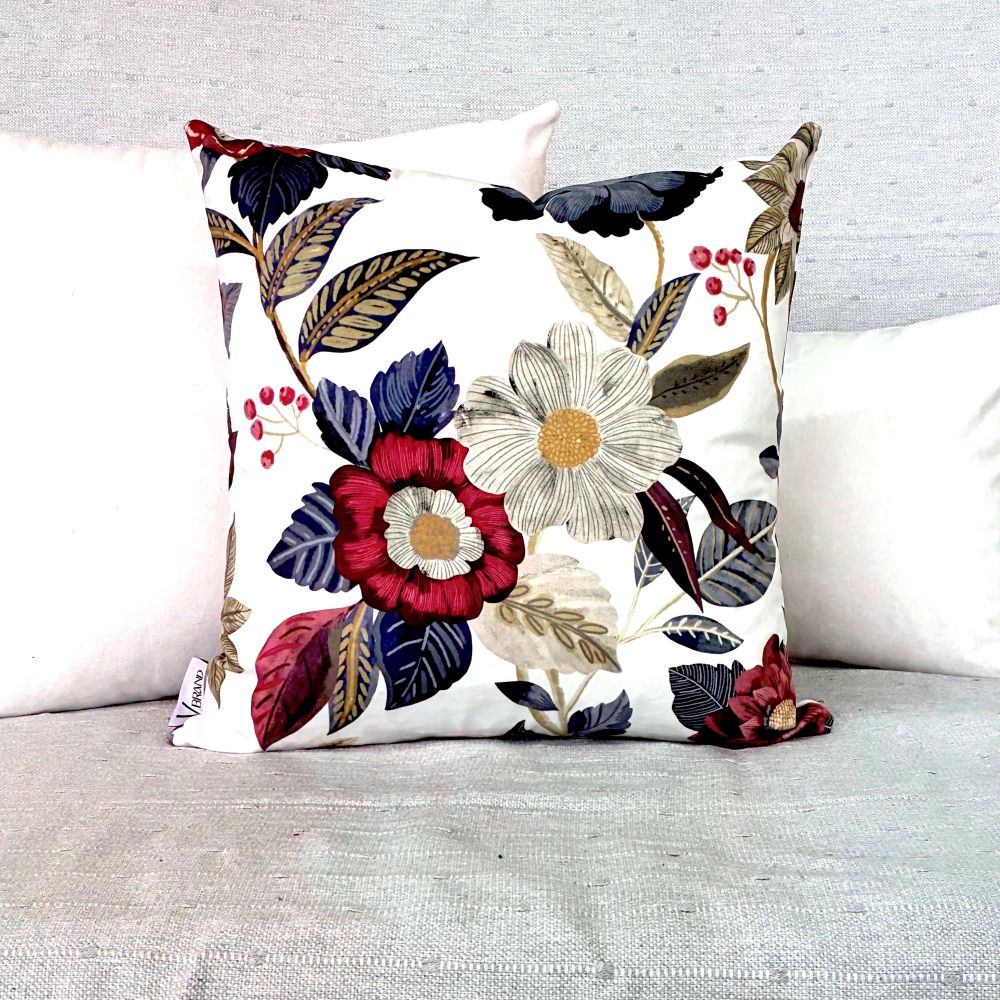 βελούδινο μαξιλάρι - daisies