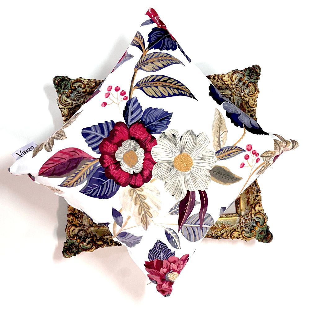 βελούδινο μαξιλάρι - daisies