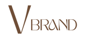 Brown 'V BRAND' logo on a white background