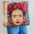 τσάντα tote - frida leopard