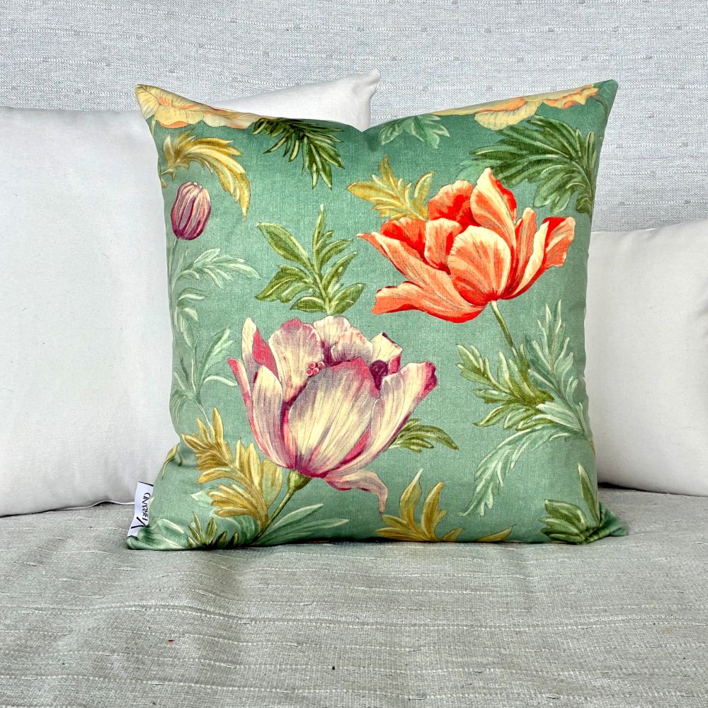 βελούδινο μαξιλάρι - tulips