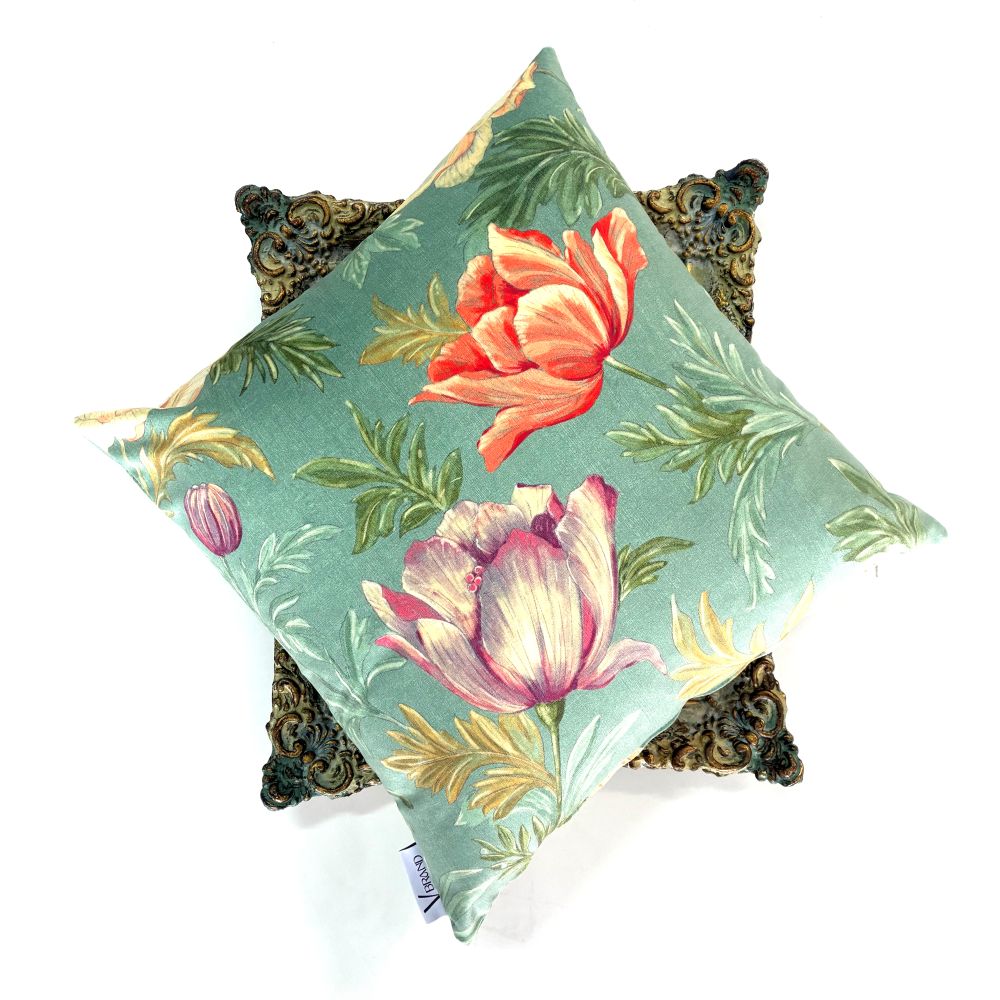 βελούδινο μαξιλάρι - tulips