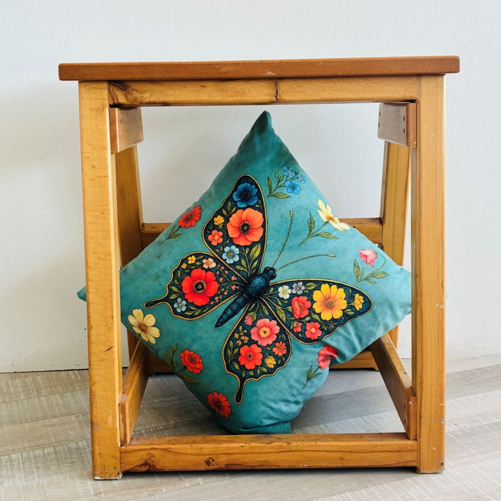 βελούδινο μαξιλάρι - butterfly